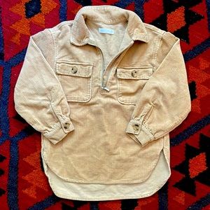 Zara Corduroy half-zip overshirt